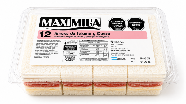 12 simples de salame y queso